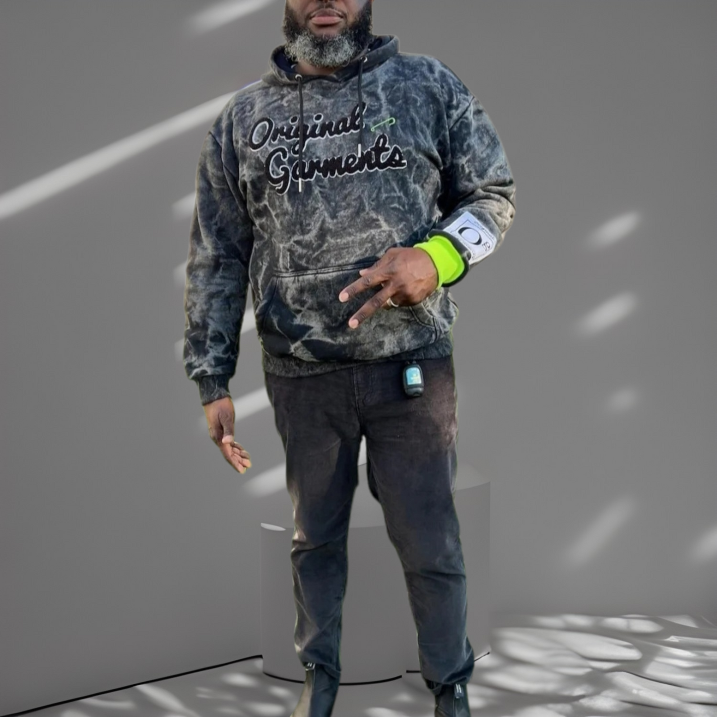 oG Signature Acid Wash Hoodie