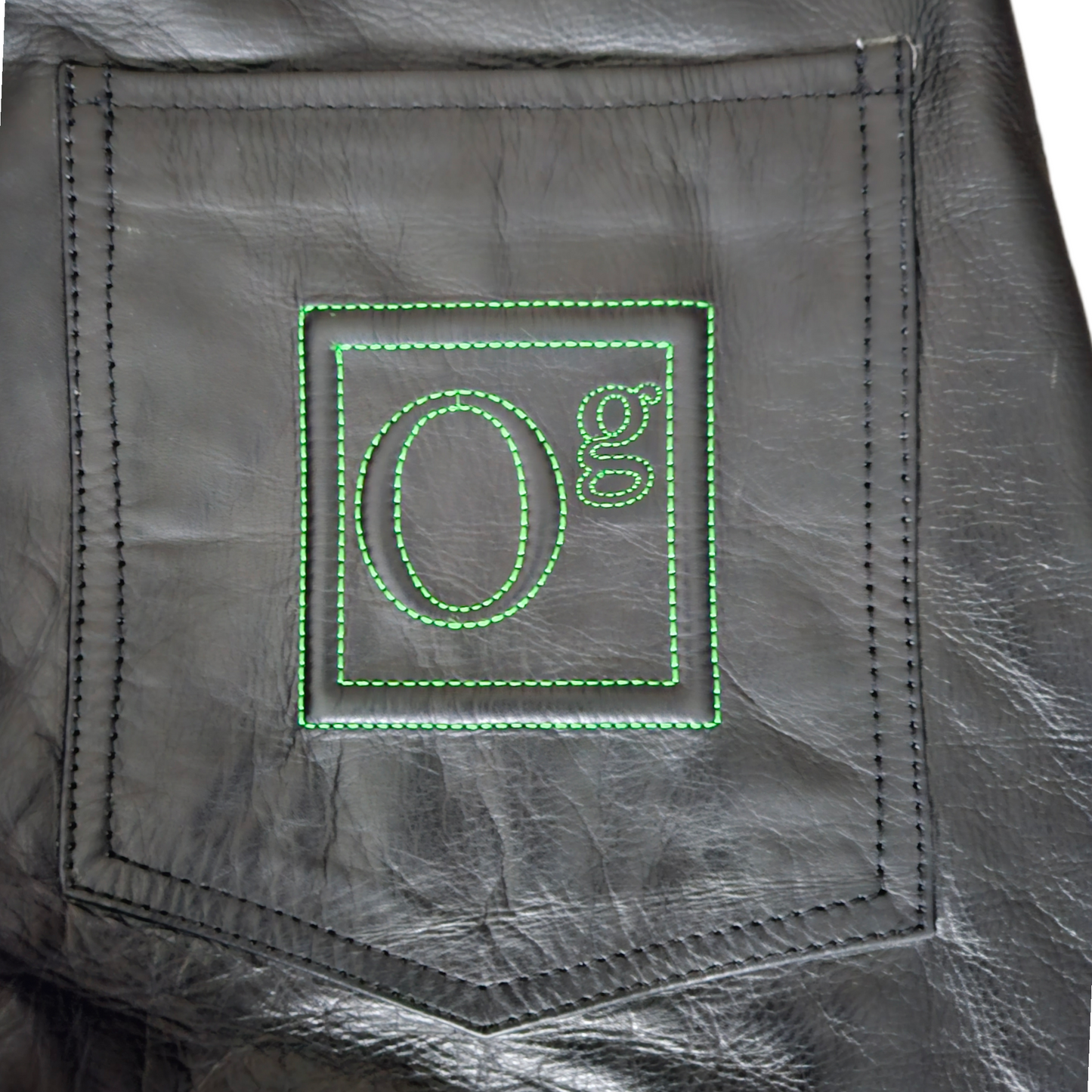 oG Embossed Logo Leather Pants (PRE-ORDER)