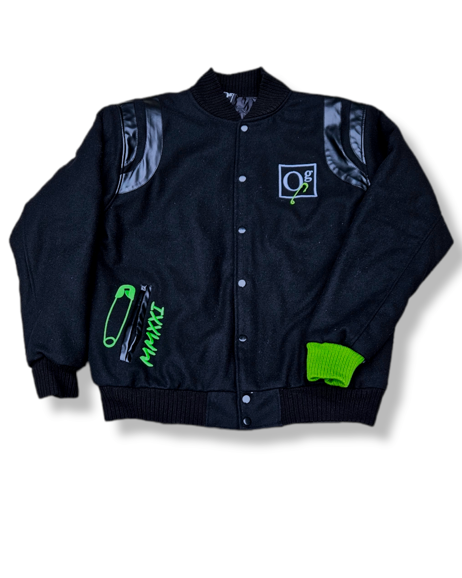 oG LIMITED EDITION Signature Varsity Jacket Black
