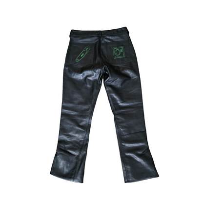 oG Embossed Logo Leather Pants (PRE-ORDER)