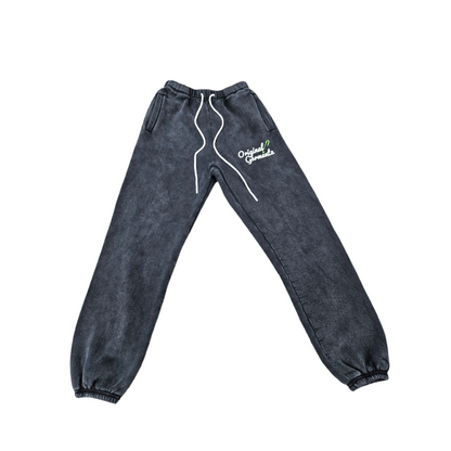 oG Signature Jogger Set-Black Acid Wash