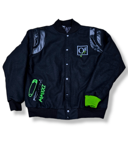 oG LIMITED EDITION Signature Varsity Jacket Black