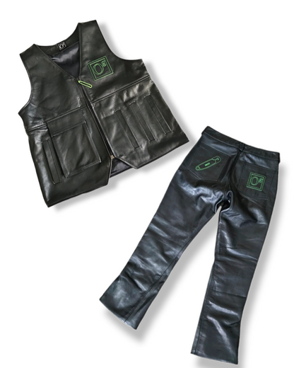 oG Embossed Logo Leather Vest (PRE-ORDER)
