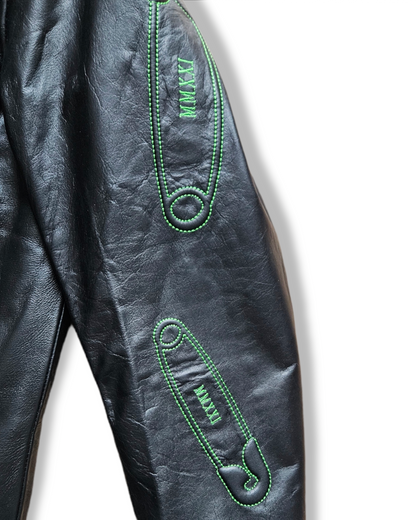 oG Embossed Logo Leather Jacket (PRE-ORDER)
