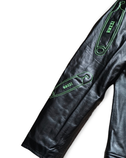 oG Embossed Logo Leather Jacket (PRE-ORDER)