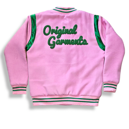 oG Signature Varsity Jacket Pink