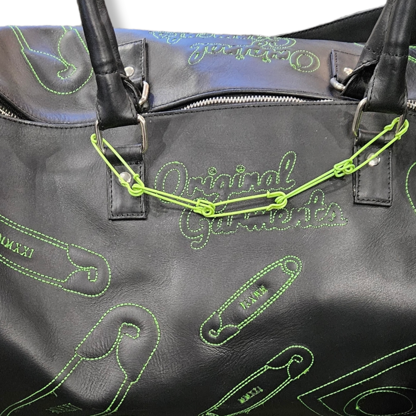 oG Embossed Logo Leather Duffle Bag (PRE-ORDER)