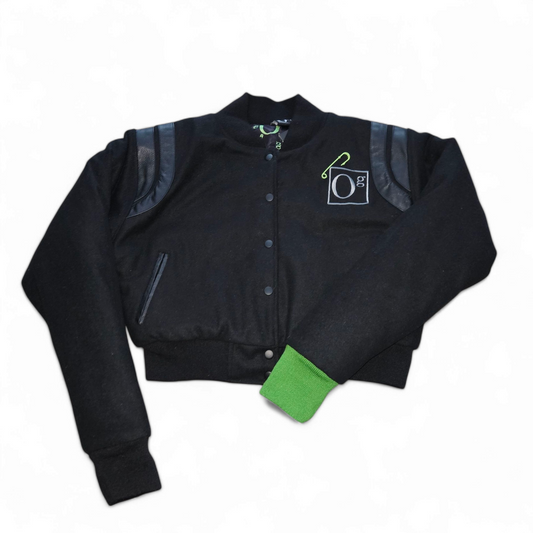 oG LIMITED EDITION Signature Varsity *CROPPED* Jacket Black