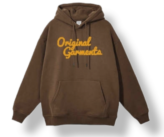 brown hoodie