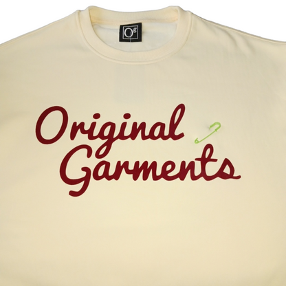oG Signature Sweatshirt Beige/Cardinal Red
